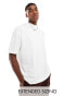 ASOS DESIGN essential heavyweight oversized high neck t-shirt 240gsm in white