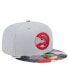 Фото #4 товара Men's Gray Atlanta Hawks Active Color Camo Visor 59FIFTY Fitted Hat