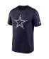 Фото #3 товара Men's Navy Dallas Cowboys Legend Logo Performance T-shirt