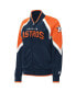 Women's Navy Houston Astros Touchdown Raglan Full-Zip Track Jacket