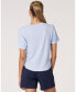 ფოტო #2 პროდუქტის Women's Rebody Essentials V Neck Short Sleeve Top For Women