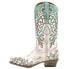 Ferrini Ivy Embroidered Snip Toe Cowboy Womens White Dress Boots 81961-50