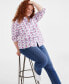 ფოტო #2 პროდუქტის Style & Co Plus Size Cotton Button Down Shirt, Created for Macy's