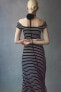 Фото #4 товара Rib-knit Off-the-shoulder Dress