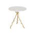 Side table DKD Home Decor Golden White Marble Iron 45 x 45 x 50 cm