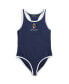 Фото #1 товара Toddler and Little Girls Polo Bear Round Neck One-Piece Swimsuit