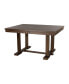 Фото #6 товара Classic Light Rustic Brown Finish Wooden 1pc Dining Table w Self-Storing Leaf Mindy Veneer Furniture
