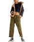 Women's Tahiti Cotton Drawstring-Waist Cargo Pants