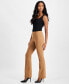 Petite Mid-Rise Bootcut Pants, Created for Macy's Brown Saira, 4p - фото #2