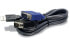 TRENDnet 2.8m USB/VGA KVM - 2.8 m - Black - 2x HD15 M - USB 1.1 M