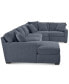 Фото #11 товара Radley 4-Pc. Fabric Chaise Sectional Sofa with Wedge Piece, Created for Macy's