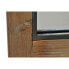 Wall mirror DKD Home Decor Black Metal Brown Birch Window (60 x 3 x 160 cm)
