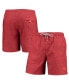 Фото #1 товара Men's Red Atlanta Falcons Naples Layered Leaves Swim Trunks