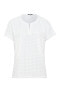 ფოტო #1 პროდუქტის Women's 100% Cotton Short Sleeve Eyelet T-Shirt