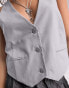 Weekday Blaze waistcoat in grey melange Grau Meliert, 40 - фото #4