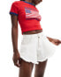 Фото #1 товара DTT flippy denim shorts in off white