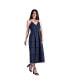 Фото #1 товара Women's Tencel Smocked Waist Midi Dress