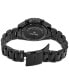 ფოტო #3 პროდუქტის Men's Chronograph Solar Prospex Speedtimer Black Ion Plated Stainless Steel Bracelet Watch 39mm