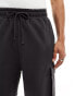 ASOS DESIGN slim fit utility shorts in black