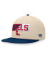 Men's Khaki Ole Miss Rebels Goalaso Snapback Hat Khaki, Navy - фото #1