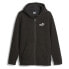 Фото #1 товара Puma Essential Elevated Sherpa FullZip Hoodie Mens Black Casual Outerwear 675984