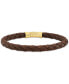 Фото #2 товара Браслет Esquire Men's Jewelry Leather Woven