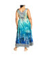 ფოტო #2 პროდუქტის Plus Size Afterglow Maxi Dress