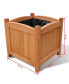 Фото #3 товара Wooden Raised Bed 11.8" x 11.8" x 11.8" Set of 2