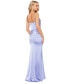 ფოტო #2 პროდუქტის Women's Satin Ruched Gown