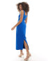 Closet London midaxi pencil dress in royal blue