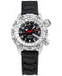 ფოტო #1 პროდუქტის Women's Jane Black Silicone Strap Watch 35mm