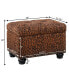 24" Printed Fabric 5th Avenue Storage Ottoman