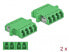 Фото #2 товара Комплектующие для кабель-каналов Delock 86539 - LC - Female/Female - Зеленый - Одномодовый - Керамический - Китай