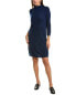 Forte Cashmere Ruffle Neck Cashmere Sweaterdress Women's