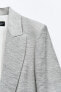 Open blazer with roll-up sleeve detail