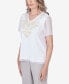 Women's Charleston Lace Sleeves Embroidered Top