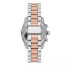 Фото #3 товара Michael Kors Damen Armbanduhr Lexington Chronograph Stainless Steel Watch Two Tone MK7219