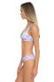 ISABELLA ROSE 295702 Women Tie-Dye Banded Triangle Bikini Top, Multi, Large