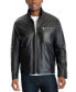 ფოტო #5 პროდუქტის Men's James Dean Leather Jacket, Created for Macy's