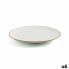 Flat plate Ariane Terra Ceramic Beige (24 cm) (6 Units)