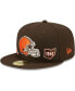 ფოტო #1 პროდუქტის Men's Brown Cleveland Browns Identity 59FIFTY Fitted Hat