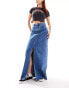 Tommy Jeans Claire high waist maxi skirt in mid wash W29 - фото #1