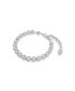 Round Cut, White, Rhodium Plated Imber Tennis Bracelet