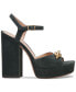 ფოტო #8 პროდუქტის Women's Nicolette Chain Trimmed Platform Sandals
