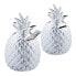 Фото #1 товара 2 x Spardose Ananas in Silber