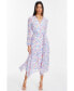Фото #1 товара Платье макси с длинными рукавами QUIZ из шифона жаккард - для женщин