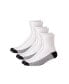 Фото #1 товара Big & Tall 1/4 Length Cushioned Crew Socks 3-Pack