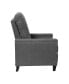 Фото #6 товара Renza Transitional Pushback Recliner With Pillow Style Back And Accent Nail Trim - Manual Recliner