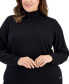 Фото #3 товара Plus Size Turtleneck Sweater