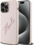 Фото #1 товара Karl Lagerfeld Karl Lagerfeld KLHCP15LSKSBMCP iPhone 15 Pro 6.1" różowy/pink hardcase Silicone Karl Script